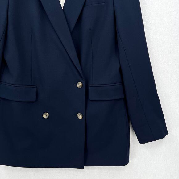 SOMETHING NAVY Danielle Double Breasted Blazer Womens XL Navy Blue Jacket NWT - Picture 9 of 14